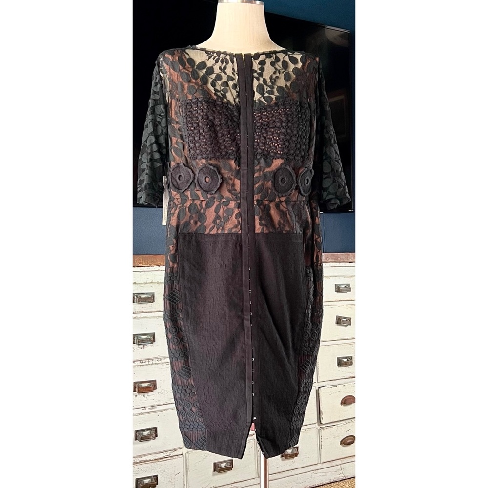 Byron Lars Carissima Lace Sheath Dress 16P
